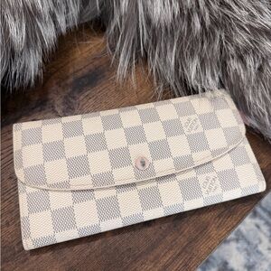 LV Damier Azur Long Wallet - Ivory